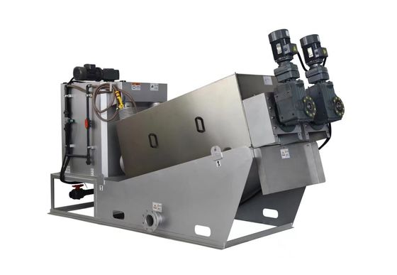 آلة تجفيف الحمأة الحلزونية ذات الضغط اللولبي لمحطة معالجة مياه الصرف الصحي