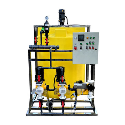 جهاز الجرعات الأوتوماتيكي لمعالجة مياه الصرف الصحي خلط باك / بام بولي ألمنيوم كلوريد