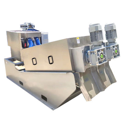 السائل الصلب فصل SS304 لولبية الحمأة آلة نزح المياه نوع المسمار التلقائي