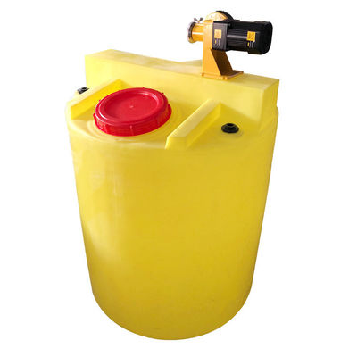 200L PE مسطحة القاع البلاستيك خلط دلو PAM إذابة معالجة مياه الصرف الصحي الكاشف الجرعات