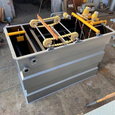 الفولاذ المقاوم للصدأ تدفق أفقي DAF آلة تعويم الهواء المذاب المتكاملة 50m3 / ساعة