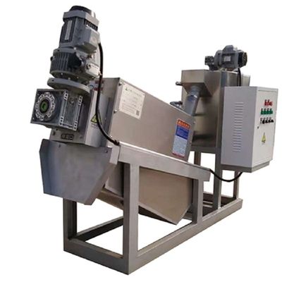 10m3 / H الحمأة نزح المياه آلة الترشيح تركيز الصحافة الصلبة السائل فصل مكدس برغي متكامل