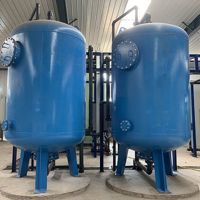 304 الفولاذ المقاوم للصدأ فلتر الكربون المنشط معدات معالجة مياه الصرف الصحي الصناعية 2T / ساعة