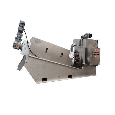 12m3 / H لولبية الحمأة آلة نزح المياه الفولاذ المقاوم للصدأ الفحم الحمأة الحمأة نزح المياه