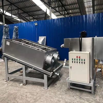 12m3 / H لولبية الحمأة آلة نزح المياه الفولاذ المقاوم للصدأ الفحم الحمأة الحمأة نزح المياه