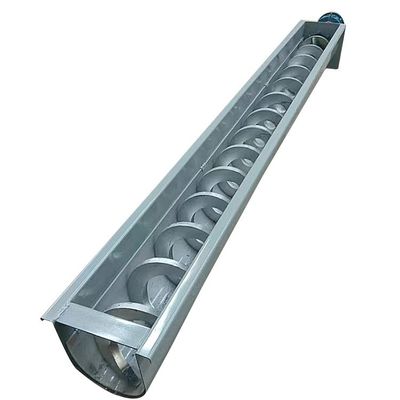 2m3 / H الكربون الصلب برغي ناقل الفحم رماد الحبوب شافتليس نظام ناقل لولبي