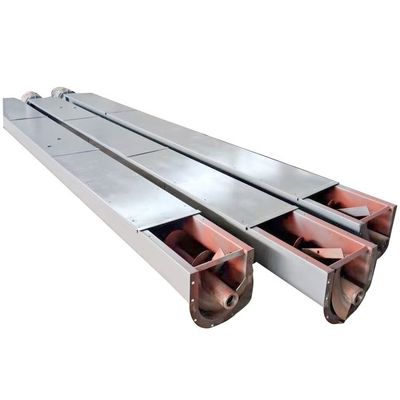 2m3 / H الكربون الصلب برغي ناقل الفحم رماد الحبوب شافتليس نظام ناقل لولبي