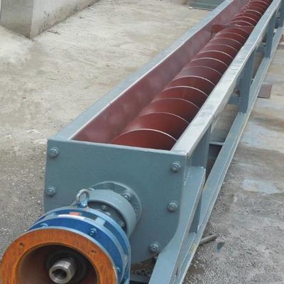 2m3 / H الكربون الصلب برغي ناقل الفحم رماد الحبوب شافتليس نظام ناقل لولبي