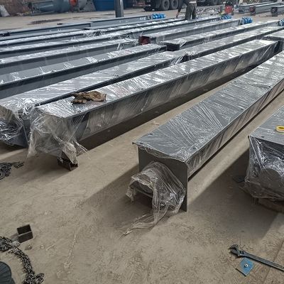 3m3 / ساعة U نوع الكربون الصلب رمح ناقل برغي تغذية الحمأة رمح ناقل حلزوني