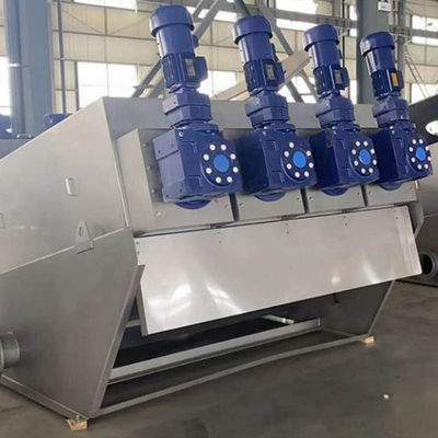 آلة تجفيف الحمأة الصناعية الحلزونية لدواجن بطة خنزير برازي
