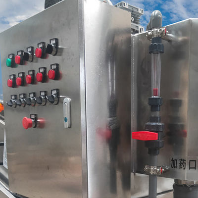 لولبية نوع المسمار الصحافة الحمأة آلة نزح المياه SS 304 المواد