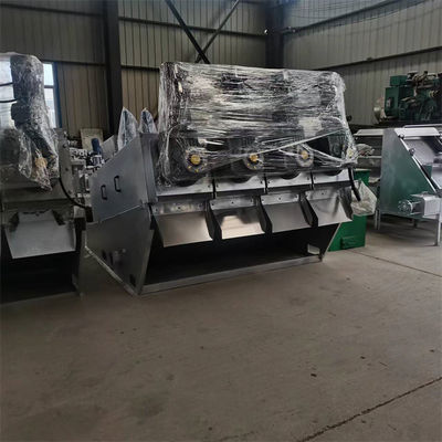 الفولاذ المقاوم للصدأ برغي الصحافة الحمأة آلة نزح المياه المتكاملة سماكة