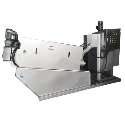 الفولاذ المقاوم للصدأ برغي الصحافة الحمأة آلة نزح المياه المتكاملة سماكة