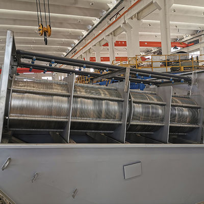 آلة تجفيف الحمأة الأوتوماتيكية SS304 لولبية عالية معدل الجفاف