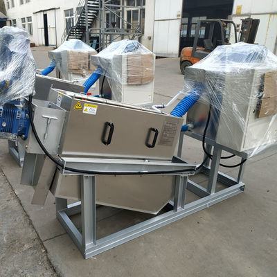 آلة تجفيف الحمأة الحلزونية للبراز من الفولاذ المقاوم للصدأ للبول من الفولاذ المقاوم للصدأ