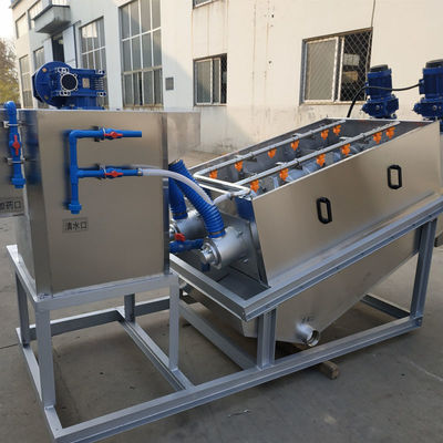 آلة تجفيف الحمأة الحلزونية للبراز من الفولاذ المقاوم للصدأ للبول من الفولاذ المقاوم للصدأ