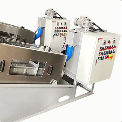 نظام تجفيف الحمأة الحلزوني الأوتوماتيكي بالكامل من الفولاذ المقاوم للصدأ 2.23kw 380Volt