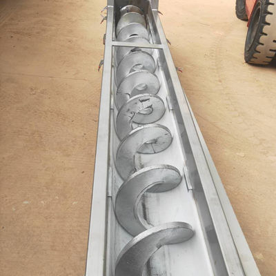 U نوع شافتلس الحمأة مسحوق أوجيه برغي ناقل آلة SS316L 1-10t / ساعة