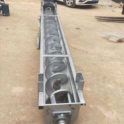 U نوع شافتلس الحمأة مسحوق أوجيه برغي ناقل آلة SS316L 1-10t / ساعة