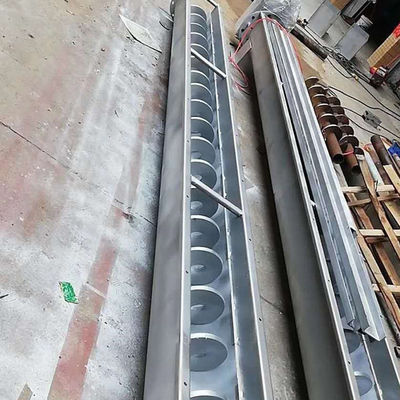 U نوع شافتلس الحمأة مسحوق أوجيه برغي ناقل آلة SS316L 1-10t / ساعة