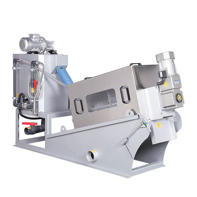 معدات نزح الحمأة الحلزونية الأوتوماتيكية بالكامل 304SS 30-50 كجم / ساعة