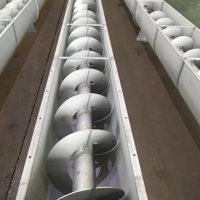 1-40m ناقل برغي بدون رمح أووجير ناقل لولبي لنقل حمأة نفايات النفط