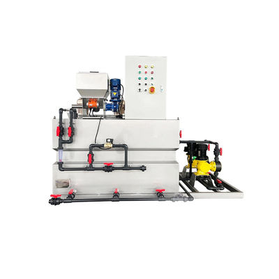 6000L آلة الجرعات الكيميائية نظام جرعات البوليمر 2.2KW لمعالجة مياه الصرف الصحي