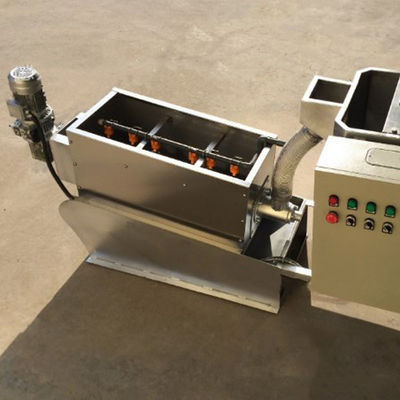 SS304 / 316 برغي الصحافة الحمأة آلة نزح المياه 2.25kw التشغيل التلقائي