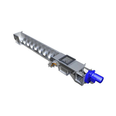 304 / 316SS أسمنت الفحم الجير الخرسانة الحبوب الحلزونية ناقل 1.5-5.5kw