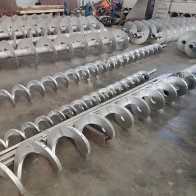 304 / 316SS أسمنت الفحم الجير الخرسانة الحبوب الحلزونية ناقل 1.5-5.5kw