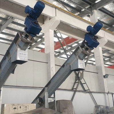 304 / 316SS أسمنت الفحم الجير الخرسانة الحبوب الحلزونية ناقل 1.5-5.5kw