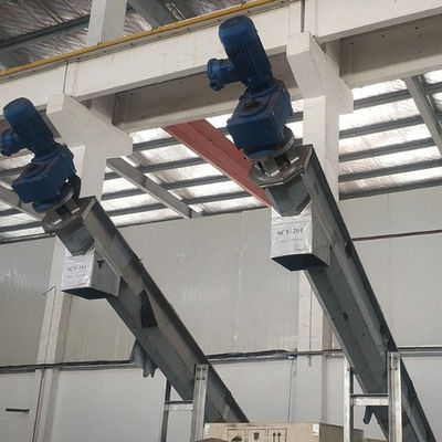 304 / 316SS أسمنت الفحم الجير الخرسانة الحبوب الحلزونية ناقل 1.5-5.5kw