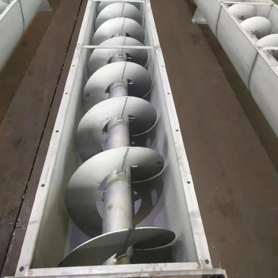 الفولاذ المقاوم للصدأ اوجير لولبية المواد الحبيبية مسحوق ناقل برغي كفاءة عالية