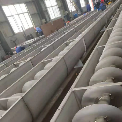 الفولاذ المقاوم للصدأ اوجير لولبية المواد الحبيبية مسحوق ناقل برغي كفاءة عالية