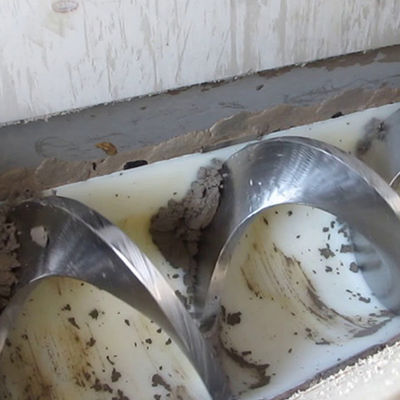 30t / H المحمولة يميل Ss برغي ناقل U الأخدود الحمأة برغي الحزام الناقل