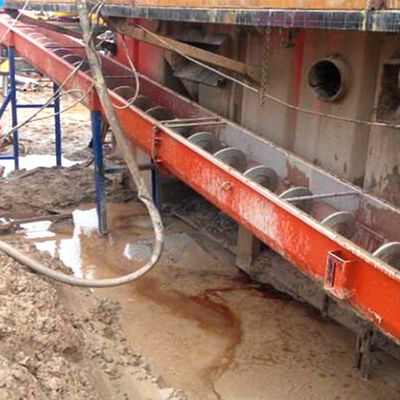 30t / H المحمولة يميل Ss برغي ناقل U الأخدود الحمأة برغي الحزام الناقل