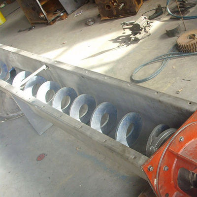 قابل للتعديل سرعة الفولاذ المقاوم للصدأ ناقل لولبي ناقل حلزوني 12t / ساعة