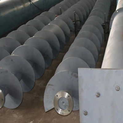 SUS304 ناقل برغي لنزح المياه الحمأة لنقل رمل الجير المسحوق بالفحم