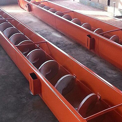 SUS304 ناقل برغي لنزح المياه الحمأة لنقل رمل الجير المسحوق بالفحم