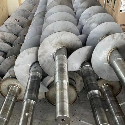 50m3 / H الكربون الصلب شافتلس برغي ناقل الآلي الفولاذ المقاوم للصدأ دوامة ناقل