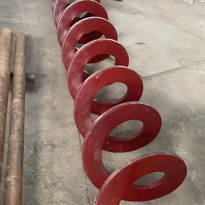 50m3 / H الكربون الصلب شافتلس برغي ناقل الآلي الفولاذ المقاوم للصدأ دوامة ناقل