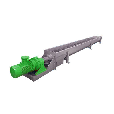 جودة  Slag Carbon Steel Sprial 304 Stainless Screw Conveyor For Cement مصنع