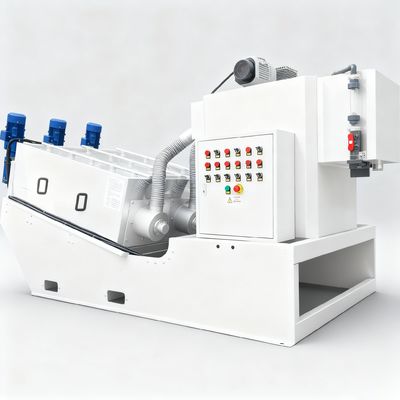 نظام سماكة الحمأة ذاتي التنظيف مكبس نزح الحمأة الحلزوني