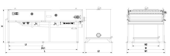 مثخن الحمأة بالجاذبية 500 مم ، مثخن حزام الجاذبية 5 م 3 / ساعة