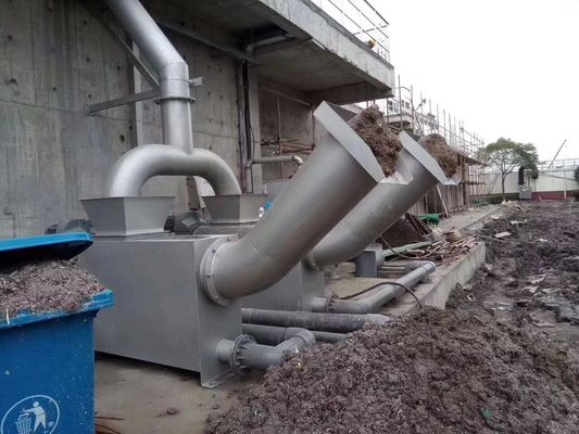 مكبس برغي مستمر 350 مم ، مكبس برغي صناعي فولاذي من Carcon