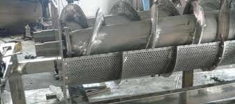 1.2m3 / h مرشح الصحافة المسمار ، 200mm الحمأة الصحافة المسمار