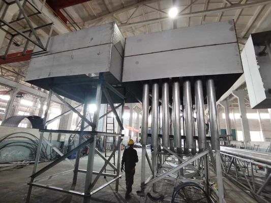 مكشطة الحمأة ذات الجسر المزدوج للأنابيب المستخدمة في محطة معالجة مياه الصرف الصحي