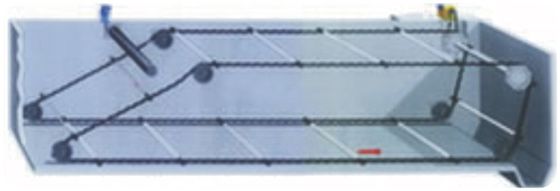 3m سلسلة مكشطة نظام الكربون الصلب لخزان معالجة المياه