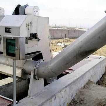 آلة ضغط لولبية الصرف الصحي ، مكبس برغي صغير لنزع المياه 1.2m3 / ساعة