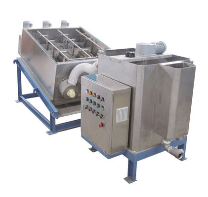 ثلاثة محركات 300 مكدسة برغي الحمأة آلة نزح المياه الصف الصناعية